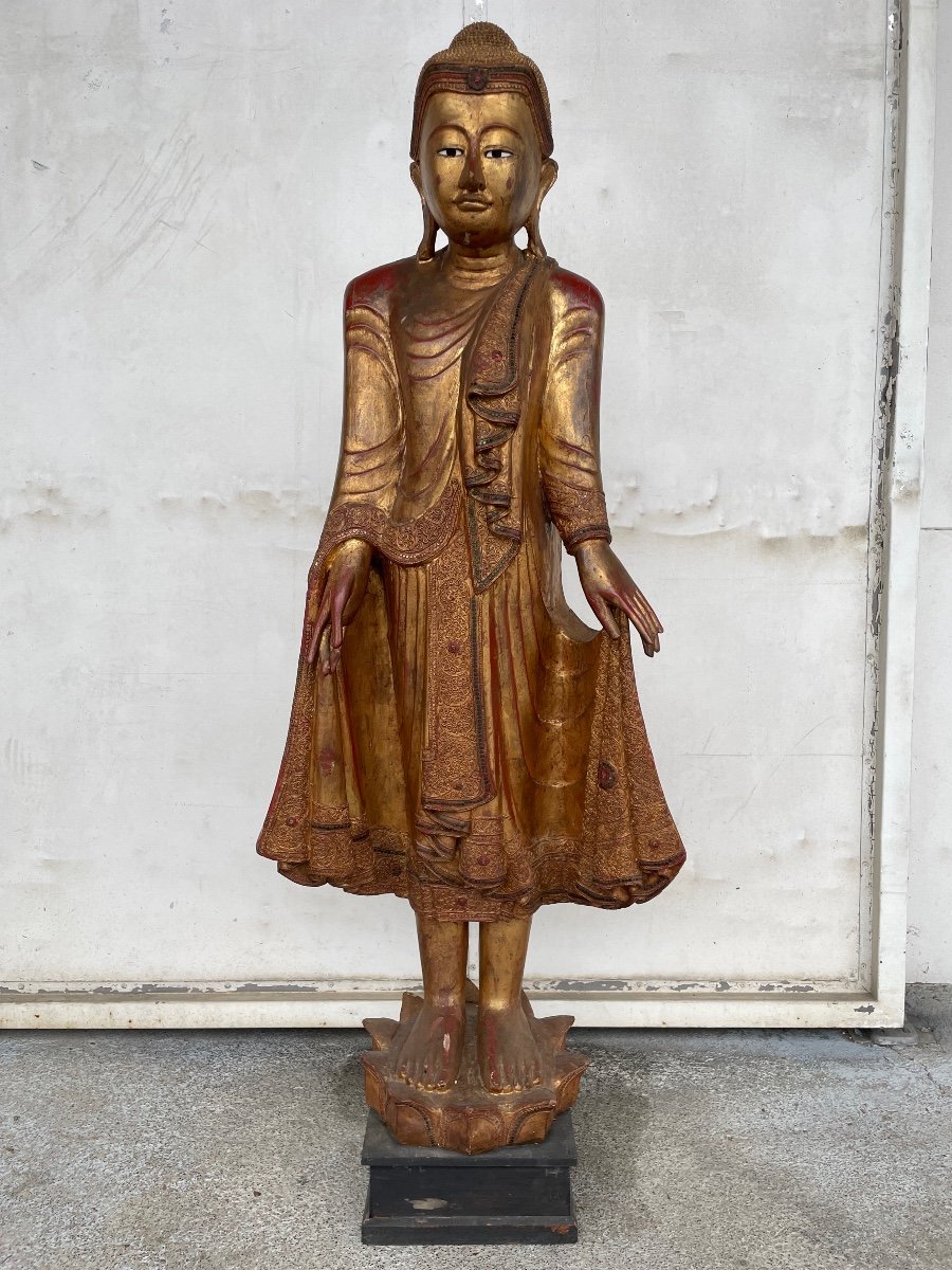 Large Buddha Mandalay Burma 165 Cm 20th Century